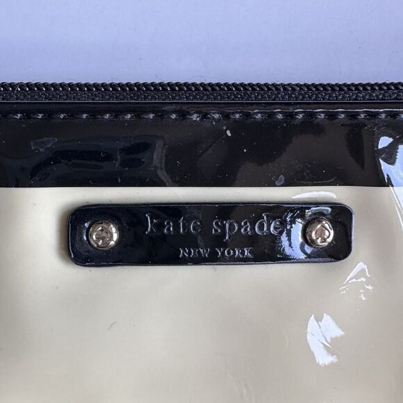 Kate Spade Purse Penn Valley Crossbody Bag Black & Cream Stripe - Picture 4 of 16